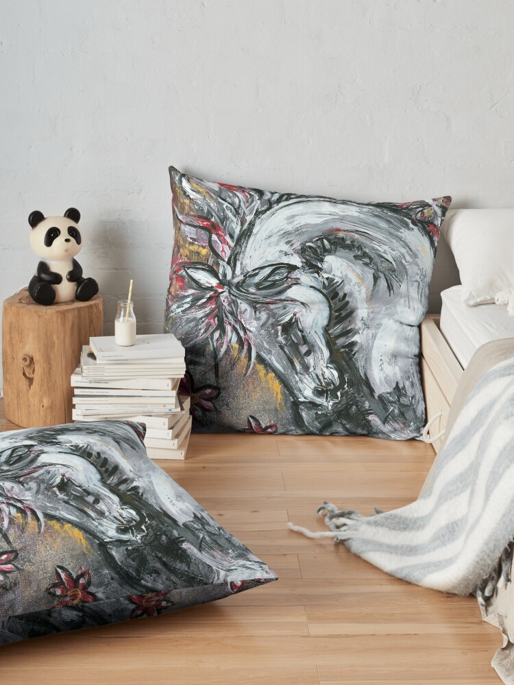 Alternate view of In the mood, painted Floor Pillow