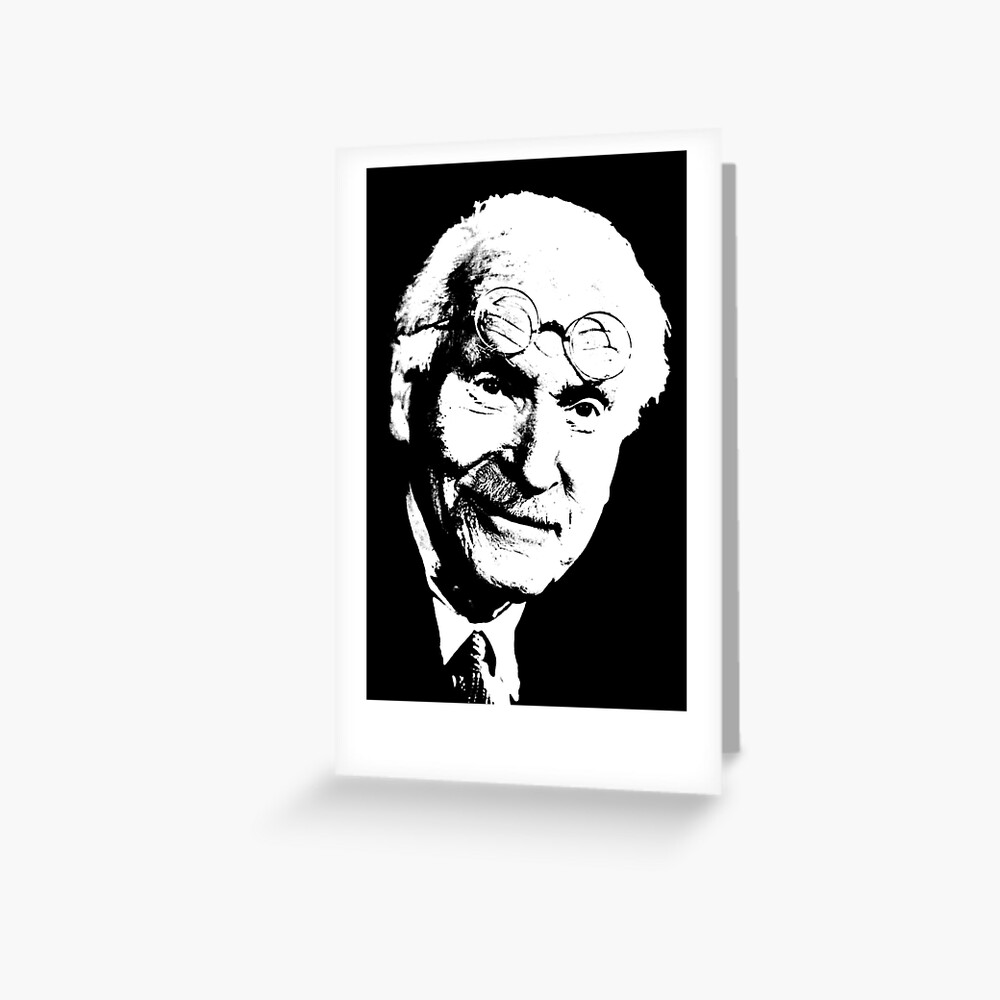 Carl Jung Artwork, Carl Jung Portrait, Carl Jung Wall Art  Greeting Card  for Sale by Suyogsonar25