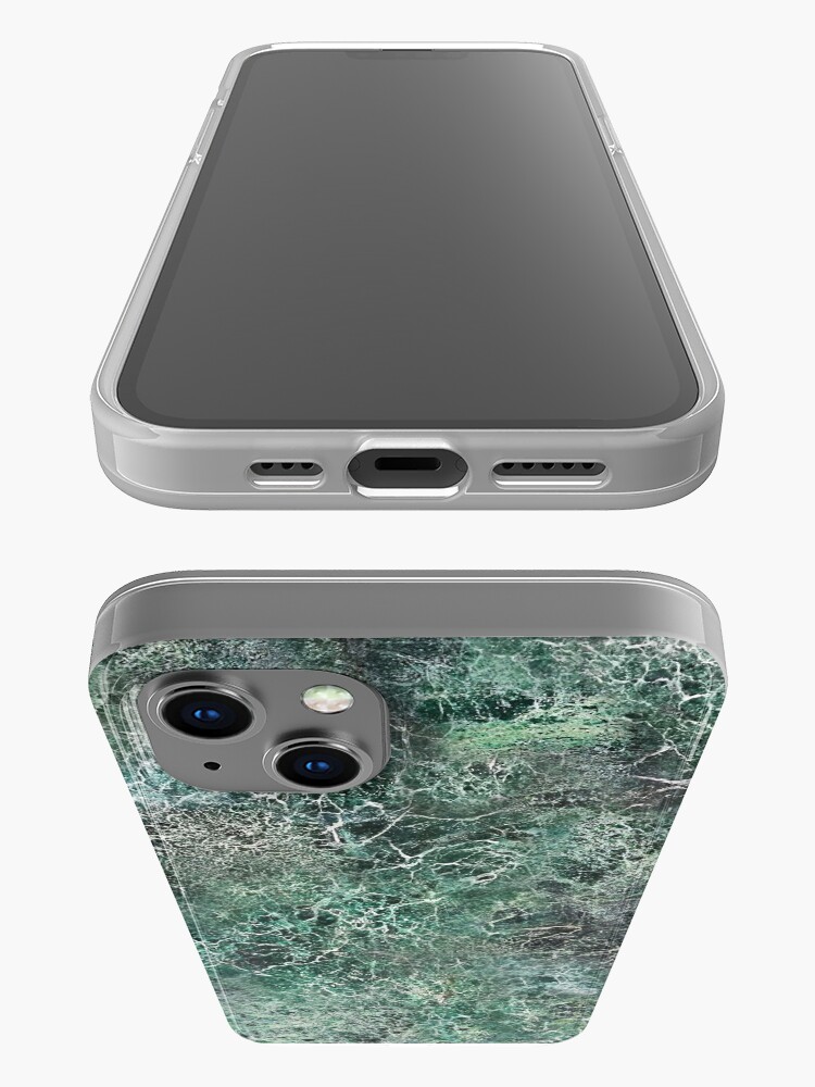 Alternate view of Emerald green marble photographic pattern iPhone Case