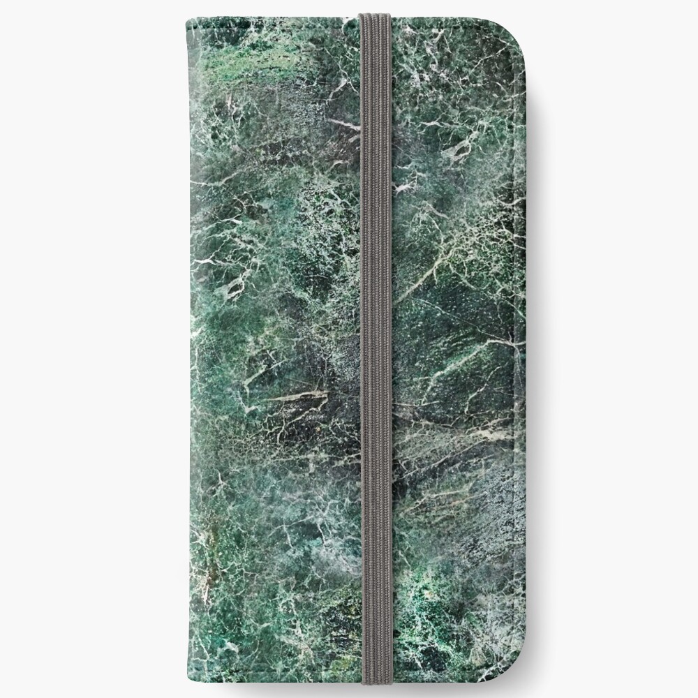 Emerald green marble photographic pattern iPhone Wallet