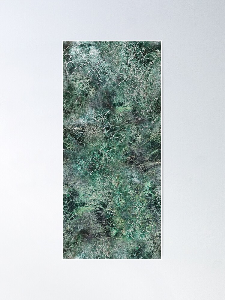Alternate view of Emerald green marble photographic pattern Poster
