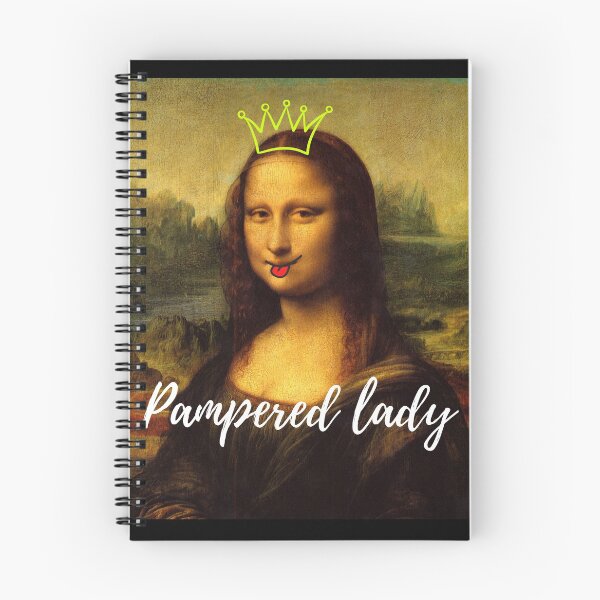 Aperçu de l'œuvre Chérie Lady Mona Smile Lisa Leonardo Da Vinci Giocondo cadeau néon drôle pour les femmes fortes créée et vendue par conceptDVS.