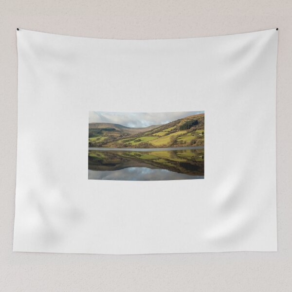 Item preview, Brecon Beacons National Park showing Talybont Reservoir Reflections south Wales Wales designed and sold by Cameranick.
