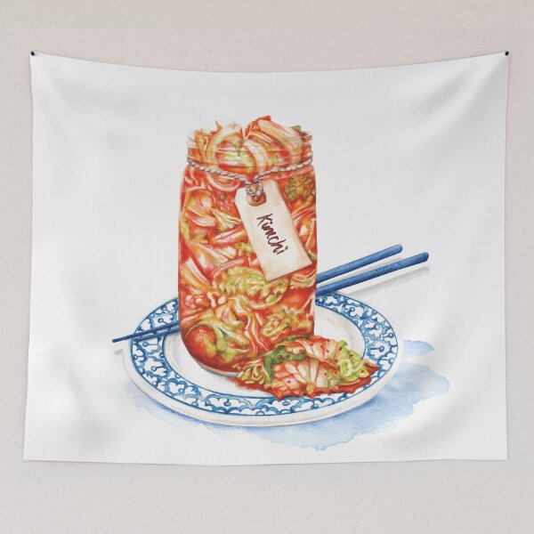 Item preview, Kimchi- Watercolour Food Illustration designed and sold by AmandaDilworth.