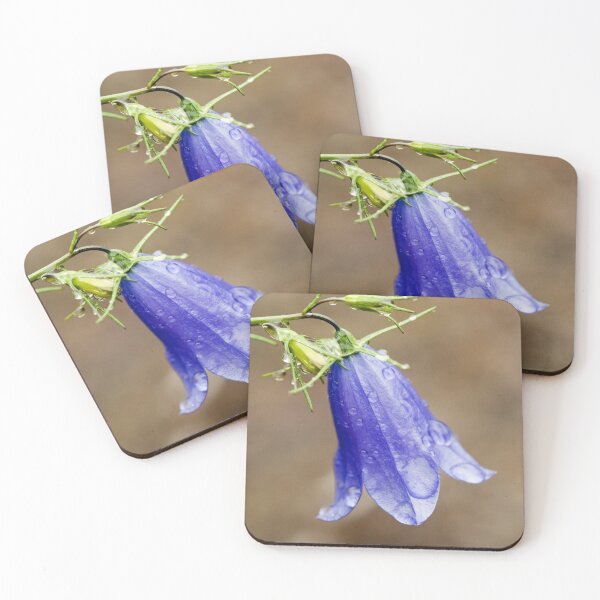 Item preview, Harebell Flower and raindrops in the rain designed and sold by Cameranick.
