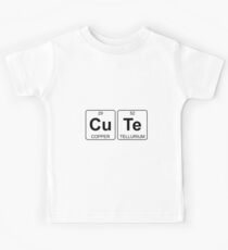 Cu Te - Cute - Periodic Table - Chemistry Kids Tee