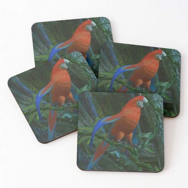 Item preview, Parrot among the lianas designed and sold by Roberta Angiolani.