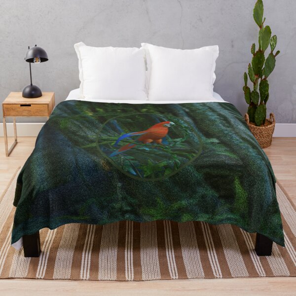 Item preview, Parrot among the lianas designed and sold by Roberta Angiolani.