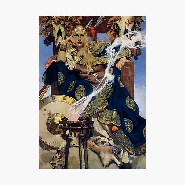 Item preview, Queen Maeve, Joseph Christian Leyendecker (1907) designed and sold by immortalpeaches.