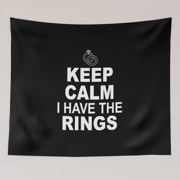 Item preview, Keep Calm I Have The Rings Ring Bearer Wedding Security product designed and sold by nikkidawn74.