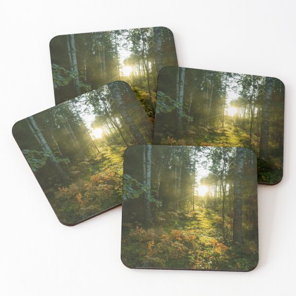 Item preview, Sun shines through the forest. - Landscape designed and sold by RolandWidin.