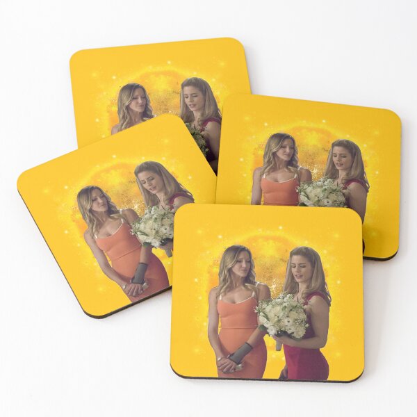 Item preview, Laurel Lance and Felicity Smoak gold background designed and sold by dutchchu.