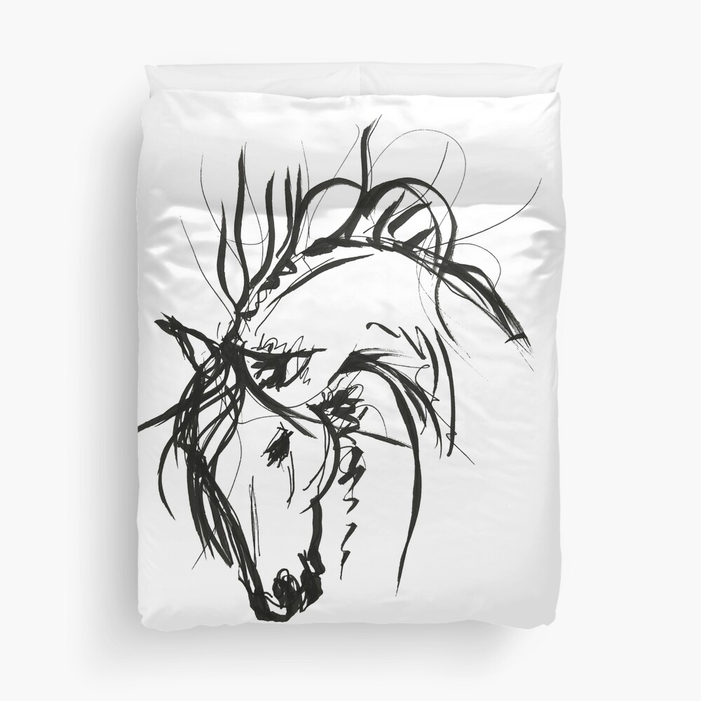 Sketch to spring mood Duvet Cover