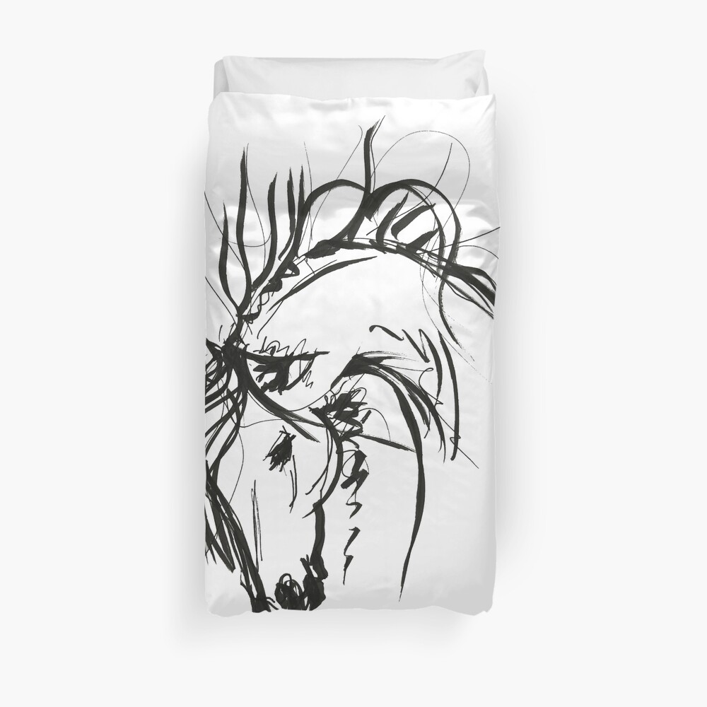 Sketch to spring mood Duvet Cover