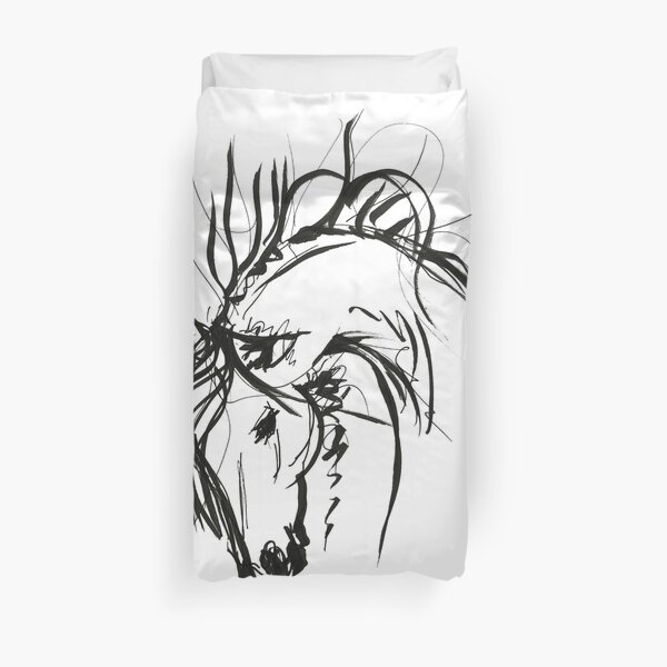 Sketch to spring mood Duvet Cover