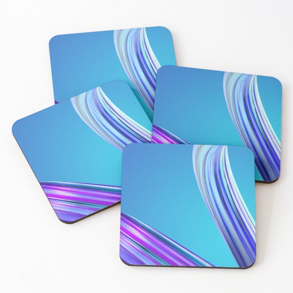 Item preview, Color curves on blue background designed and sold by philippe souvy.