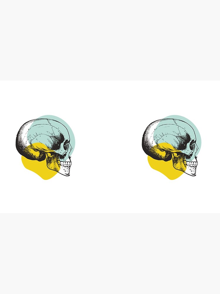 Skull Pastel Blue & Yellow • Pastel Goth by rike-mayer