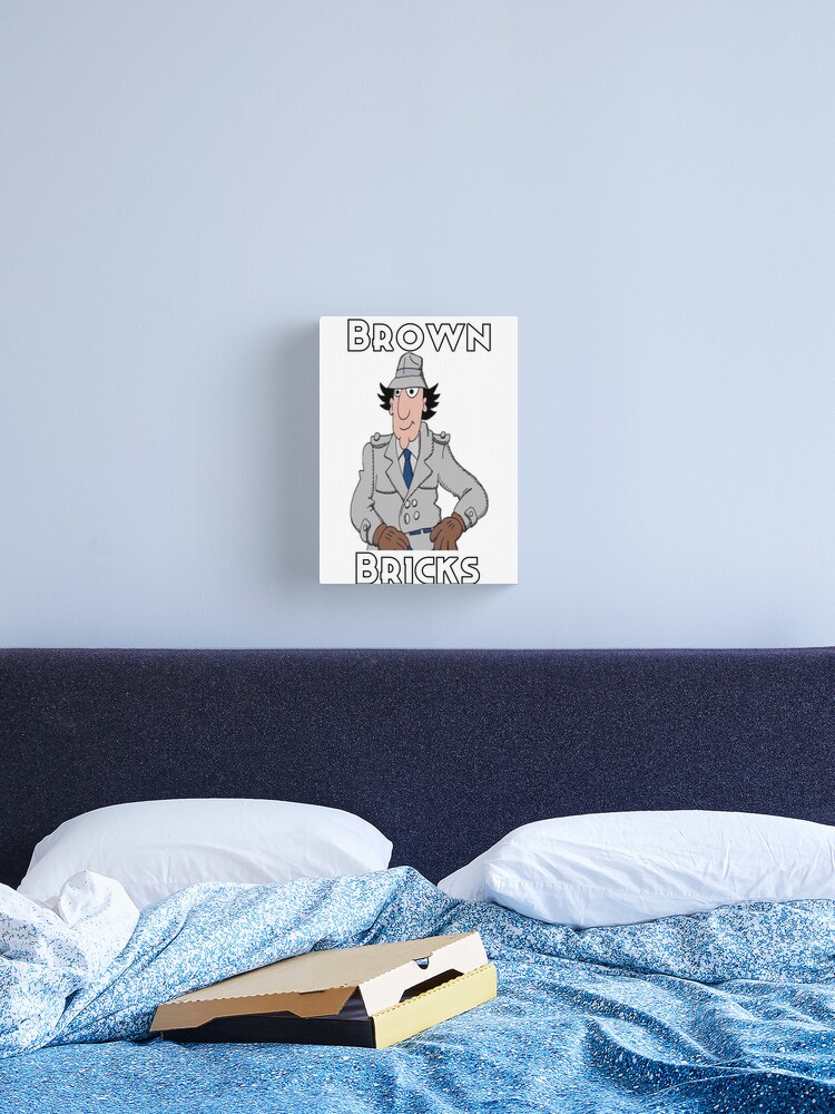 Inspector Gadget - Brown Bricks in Minecrap Metal Print for Sale by licuki