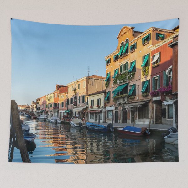 Item preview, Vibrant Murano Island - Silky Afternoon on the Glassmakers Canal Rio dei Vetrai  designed and sold by Georgia Mizuleva.