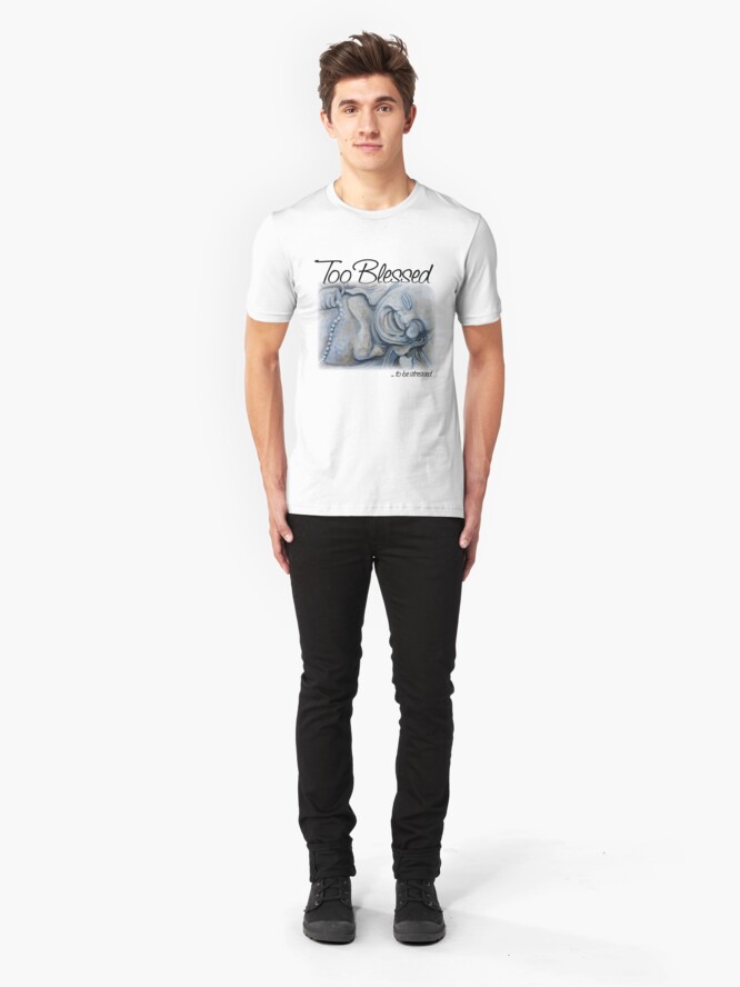 Alternate view of Buddha Blessing Slim Fit T-Shirt