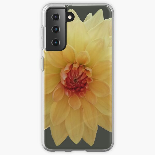 Dahlia jaune Coque souple Samsung Galaxy