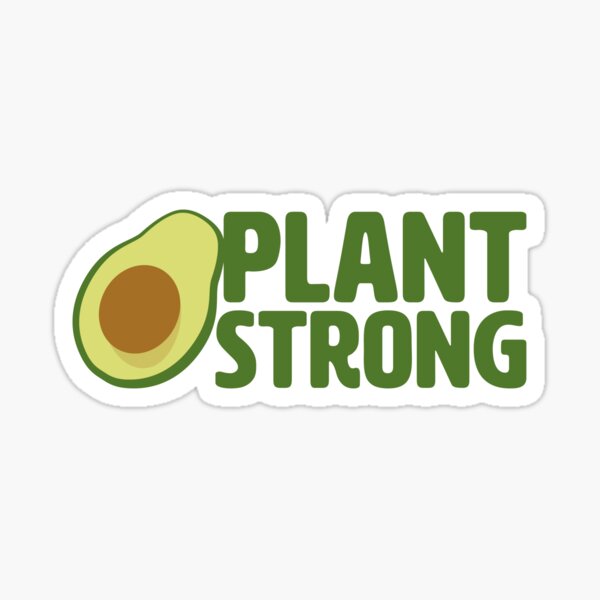 Plant Strong Vegan Sticker