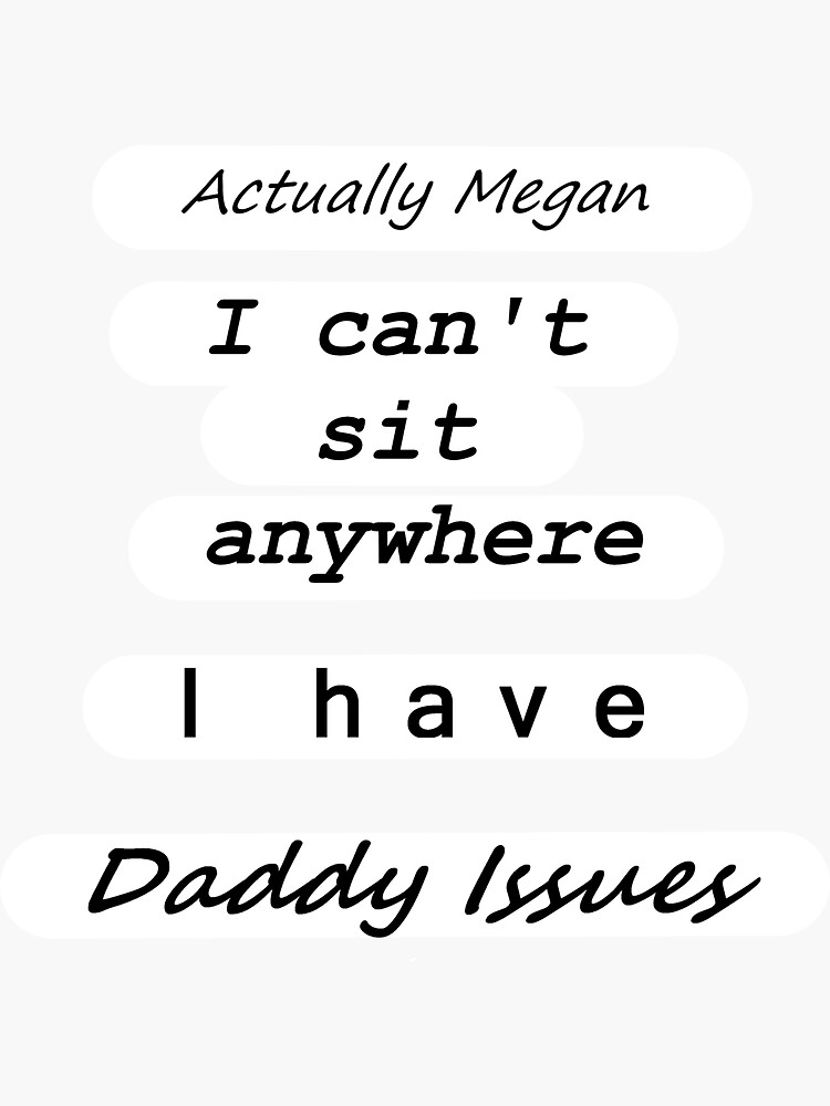 Daddy Issues Song Plaque Drawing Sticker for Sale by bestshowsticker