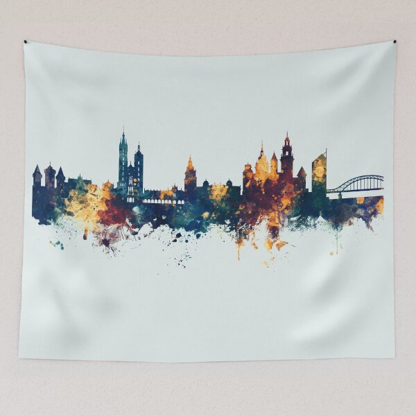Item preview, Krakow Poland Skyline designed and sold by ArtPrints.