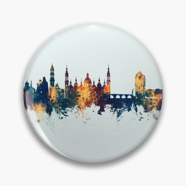 Item preview, Zaragoza Spain Skyline designed and sold by ArtPrints.