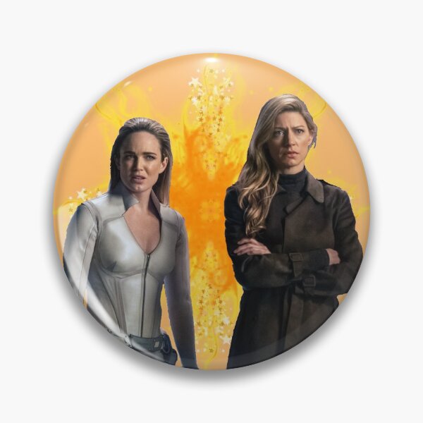 Item preview, Sara Lance and Ava Sharpe orange background designed and sold by dutchchu.