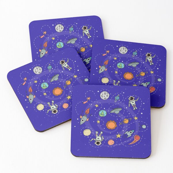 Item preview, ASTRONAUT BLAST OFF ON ROCKET SHIP TO STARS, MOON & GALAXY designed and sold by azamaniacox.
