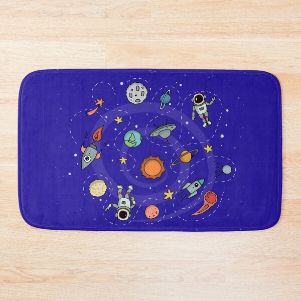 Item preview, ASTRONAUT BLAST OFF ON ROCKET SHIP TO STARS, MOON & GALAXY designed and sold by azamaniacox.