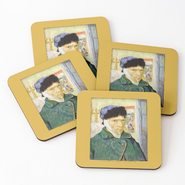 Item preview, Self-Portrait with a Bandaged Ear (1889) By Van Gogh designed and sold by knightsydesign.