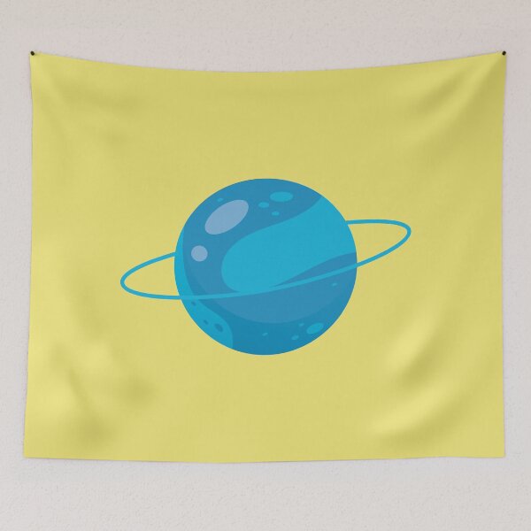 Item preview, Blue small planet designed and sold by Quiet Mode Studio.