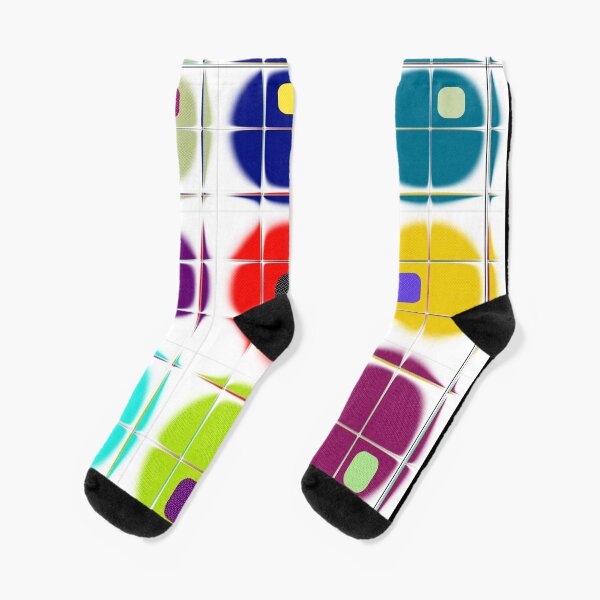 Lopsided Black Dot Socks