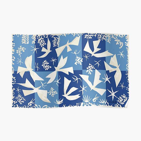 Matisse, Polynesia, the sky (Polynésie, le ciel) 1946 Cut Out Reproduction Poster