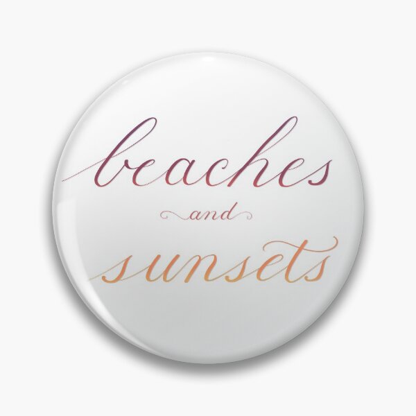 Item preview, Beaches and Sunsets quote designed and sold by NikkisPaperCo.