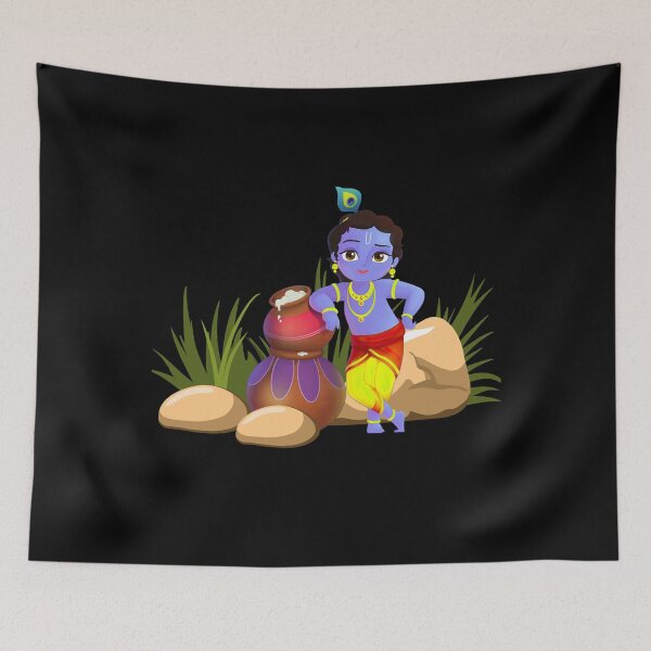 Item preview, Stash Of Butter Naughty Krishna designed and sold by eufouria.