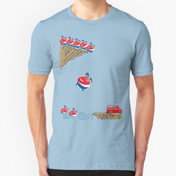 pepsi vrs coke by rogers bros Slim Fit T-Shirt