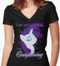 Not Whining Women's Fitted V-Neck T-Shirt