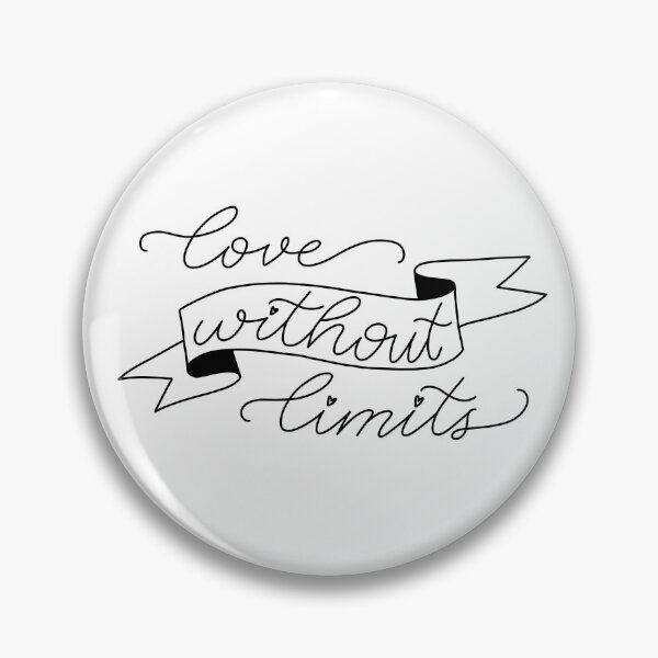 Item preview, "Love Without Limits" Quote designed and sold by NikkisPaperCo.