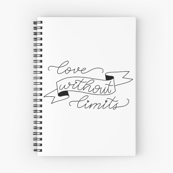 Item preview, "Love Without Limits" Quote designed and sold by NikkisPaperCo.