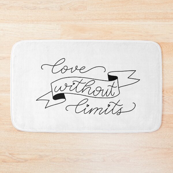 Item preview, "Love Without Limits" Quote designed and sold by NikkisPaperCo.