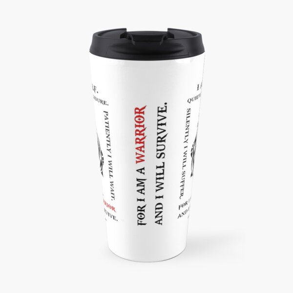I Am Wolf. Quietly I Will Endure. Travel Mug