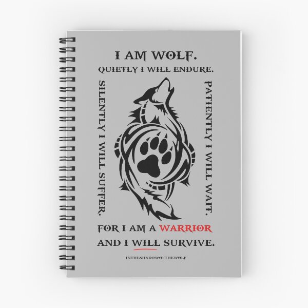 Item preview, I Am Wolf. Quietly I Will Endure. designed and sold by WolfShadow27.