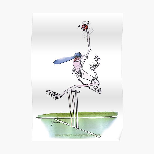 England Cricket spin bowler - tony fernandes Poster