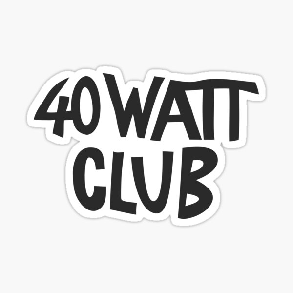 Vista previa del artículo con la obra «Club de 40 vatios», diseñado y vendido por Texterns.