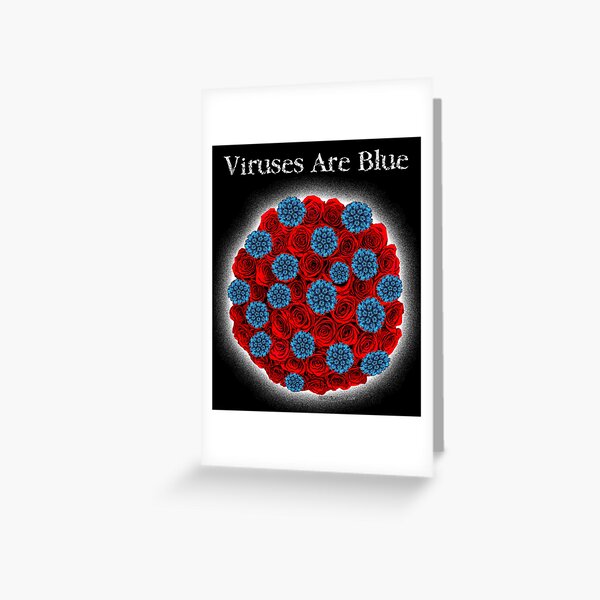 Viruses Are Blue Greeting Card