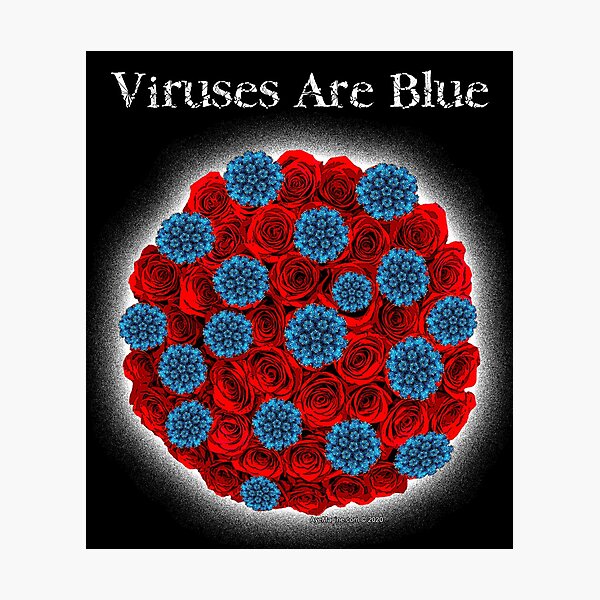 Viruses Are Blue Photographic Print