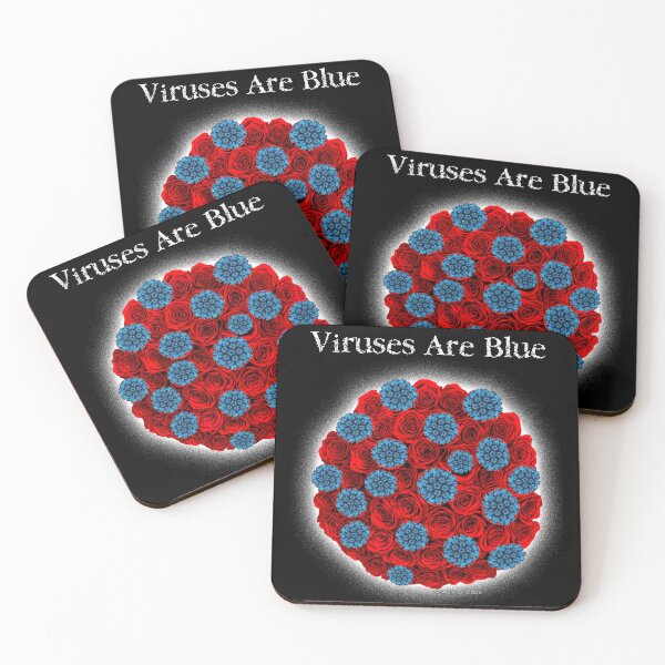 Item preview, Viruses Are Blue designed and sold by ayemagine.